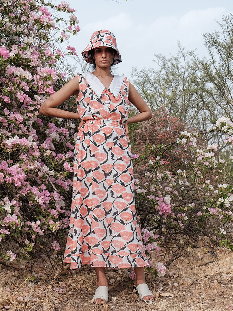 Eva Vintage Maxi Skirt BOTTOMS Khajoor   