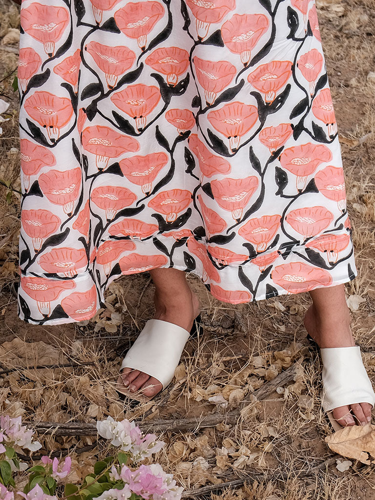 Eva Vintage Maxi Skirt BOTTOMS Khajoor   