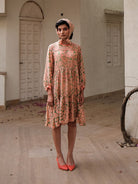 70's Short Tier Dress DRESSES Khajoor   