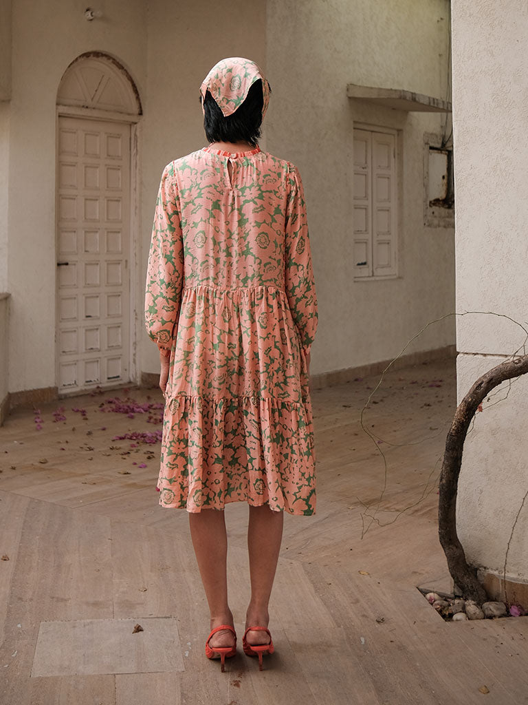 70's Short Tier Dress DRESSES Khajoor   