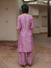Load image into Gallery viewer, Lavender Floret Asymmetric Tunic DRESSES Khajoor   
