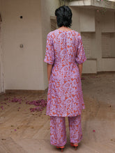 Load image into Gallery viewer, Lavender Floret Asymmetric Co-ord Set SETS Khajoor   
