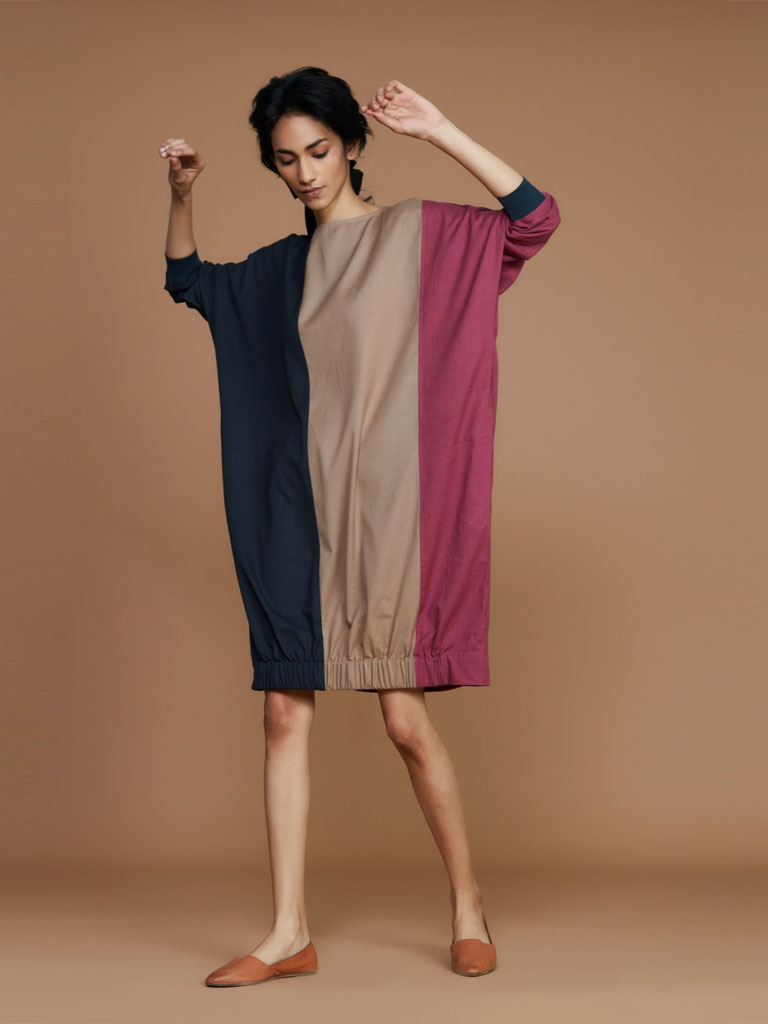 Color Block Shift Dress DRESSES Mati   