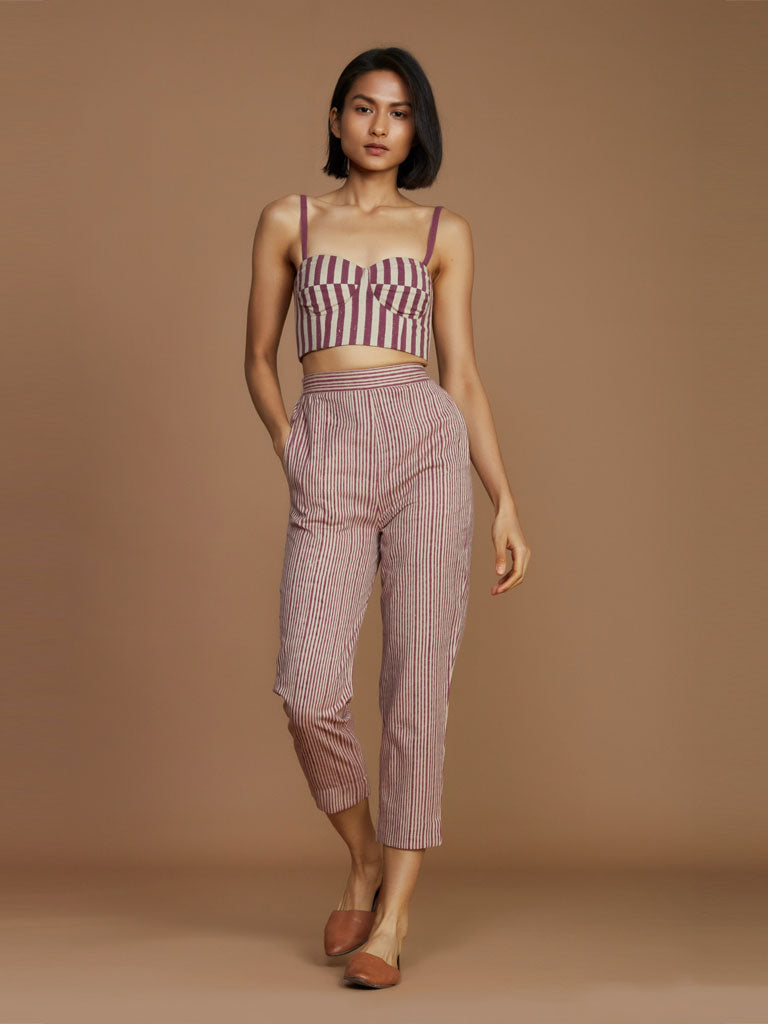 Striped Corset TOPS Mati   