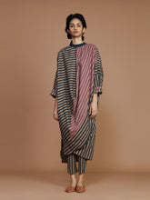 Load image into Gallery viewer, Ribbed Cowl Striped Tunic TOPS Mati   
