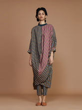Load image into Gallery viewer, Ribbed Cowl Striped Tunic TOPS Mati   
