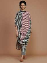 Load image into Gallery viewer, Ribbed Cowl Striped Tunic TOPS Mati   
