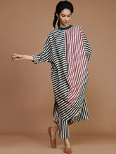 Load image into Gallery viewer, Ribbed Cowl Striped Tunic TOPS Mati   
