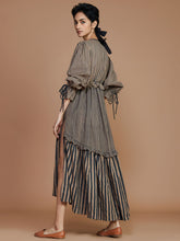 Load image into Gallery viewer, Tiered Frill Striped Dress DRESSES Mati   
