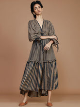 Load image into Gallery viewer, Tiered Frill Striped Dress DRESSES Mati   
