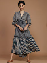 Load image into Gallery viewer, Tiered Frill Striped Dress DRESSES Mati   
