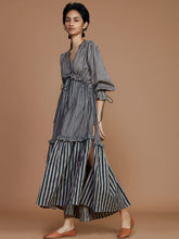 Load image into Gallery viewer, Tiered Frill Striped Dress DRESSES Mati   
