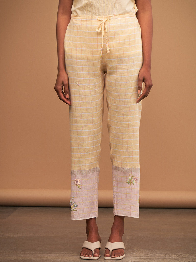 Alise Hand-Embroidered Pants BOTTOMS Manan   