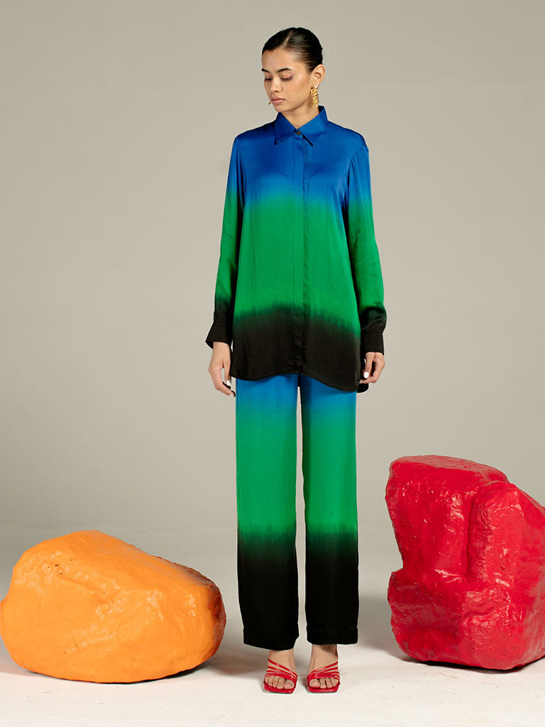 Leheriya Blue Co-ord SETS IKKIVI