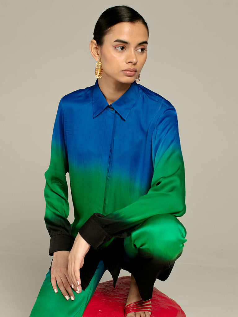 Leheriya Blue Co-ord SETS IKKIVI