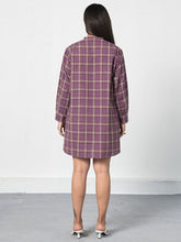 Load image into Gallery viewer, Purple Fields Shirt Dress DRESSES SUI   
