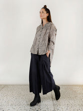 Load image into Gallery viewer, Charcoal Waves Oversized Shirt TOPS Rias Jaipur   
