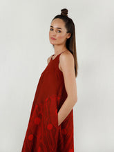 Load image into Gallery viewer, Cherry Red Maxi Dress DRESSES Rias Jaipur   
