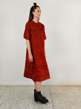 Load image into Gallery viewer, Fluid Red Pocket Dress DRESSES Rias Jaipur   
