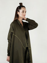 Load image into Gallery viewer, Movement Olive Overlay Shirt JACKETS Rias Jaipur   
