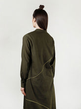 Load image into Gallery viewer, Movement Olive Overlay Shirt JACKETS Rias Jaipur   
