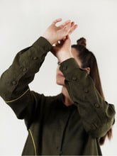 Load image into Gallery viewer, Noodle Wave Olive Co-Ord SETS Rias Jaipur   
