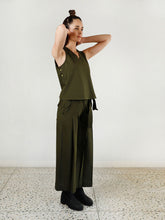 Load image into Gallery viewer, Solid Moon Olive Co-Ord SETS Rias Jaipur   
