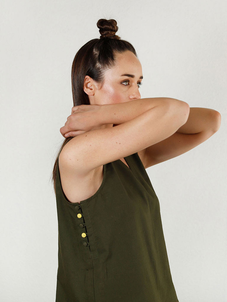 Solid Moon Olive Co-Ord SETS Rias Jaipur   