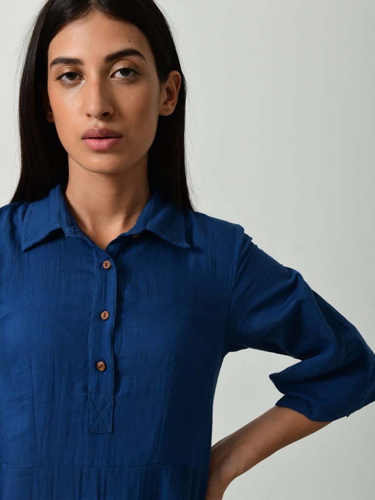 Blue Collar Jumpy DRESSES Rias Jaipur   