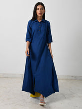 Load image into Gallery viewer, Blue Collar Jumpy DRESSES Rias Jaipur   
