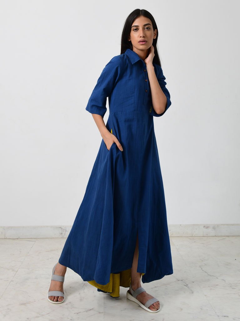 Blue Collar Jumpy DRESSES Rias Jaipur   