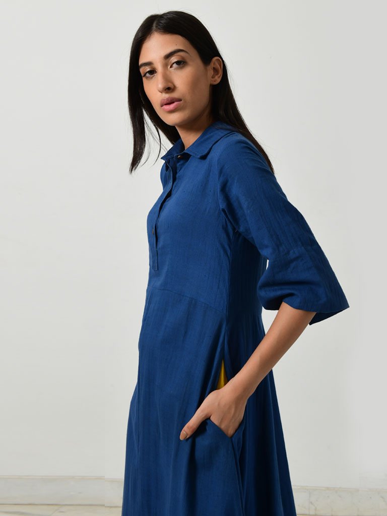 Blue Collar Jumpy DRESSES Rias Jaipur   