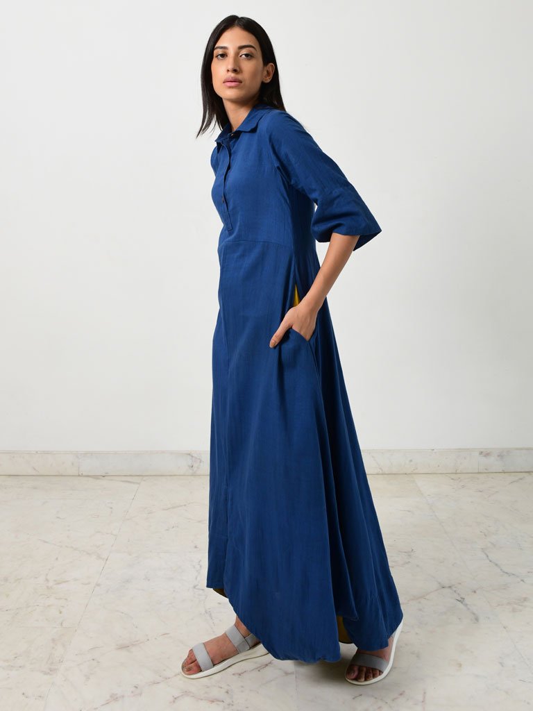Blue Collar Jumpy DRESSES Rias Jaipur   