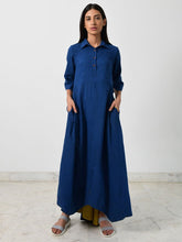 Load image into Gallery viewer, Blue Collar Jumpy DRESSES Rias Jaipur   
