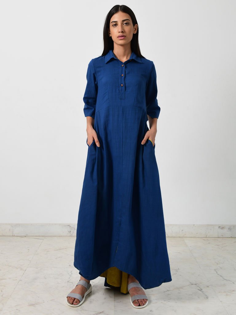 Blue Collar Jumpy DRESSES Rias Jaipur   