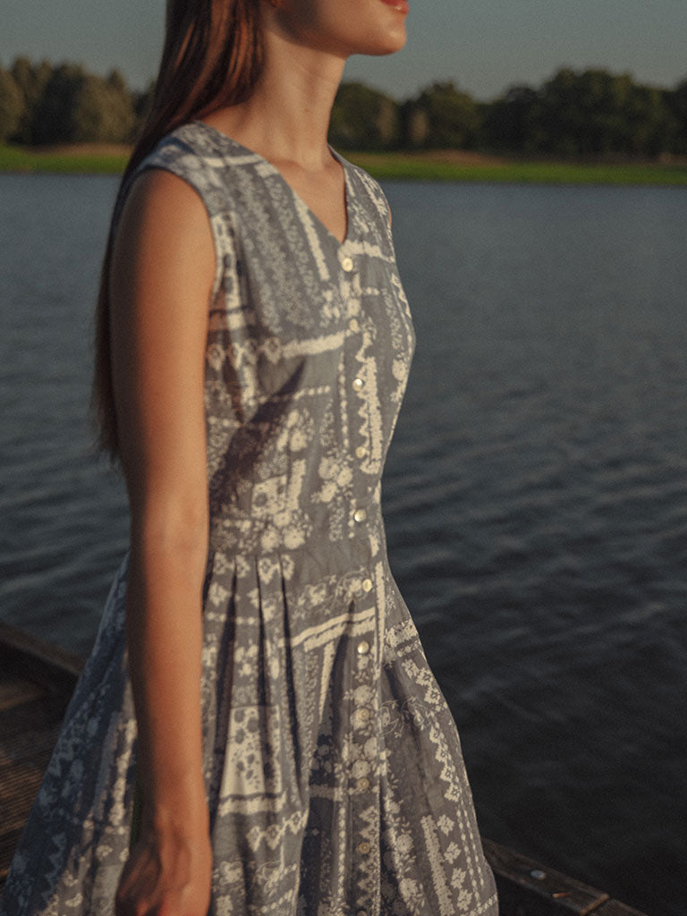 Ocean Patch Dress DRESSES Em and Shi   