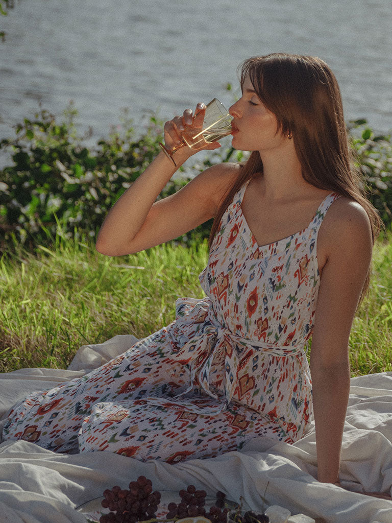 Ikat Jumpsuit Womens Multicolor Jumpsuit Em And Shi IKKIVI