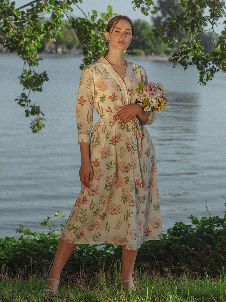 Ocean Love Button Down | Womens Cotton Dress | Em And Shi | IKKIVI Ocean Love Button Down | Womens Cotton Dress | Em And Shi | IKKIVI