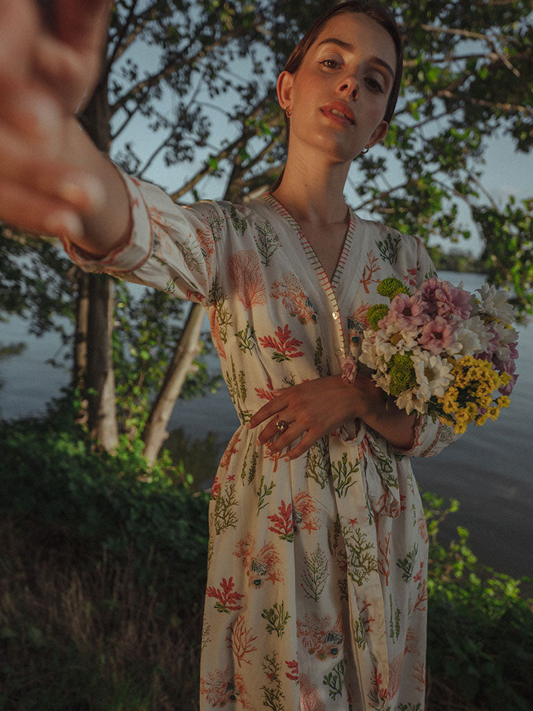 Ocean Love Button Down Dress DRESSES Em and Shi   