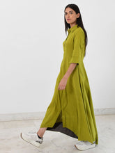 Load image into Gallery viewer, Green Collar Jumpy DRESSES Rias Jaipur   
