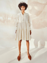 Load image into Gallery viewer, White Pebble DRESSES KHARA KAPAS   
